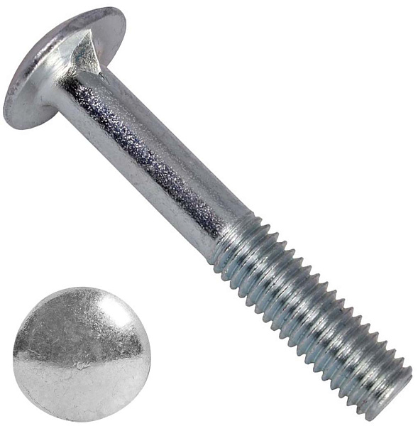 Болт М8х80 оцин.мебел.DIN603/3010 урал картинка №1