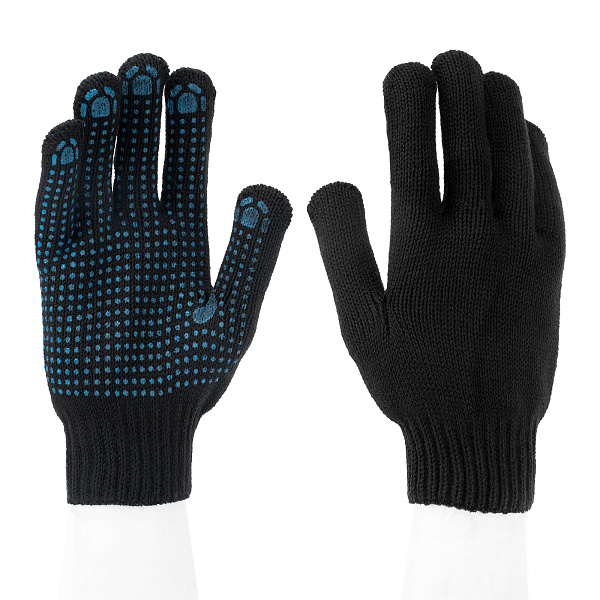 Перчатки утеп.ПВХ"точка",7кл./67701 картинка №1