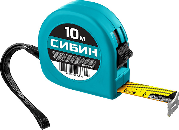 Рулетка 10х25мм/СИБИН/34020-10-25 картинка №1